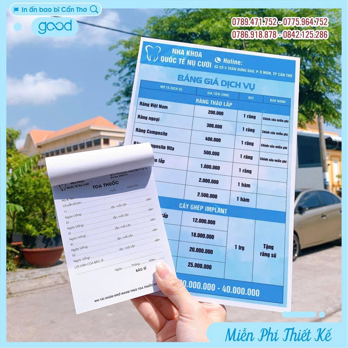 IN COMBO MENU - ĐƠN THUỐC
